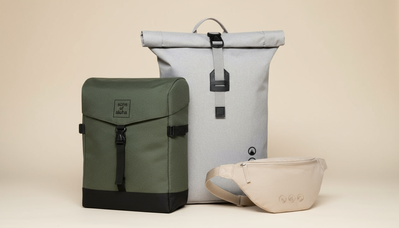 Bike Bag, Rolltop ALANI and Hip Bag LEI