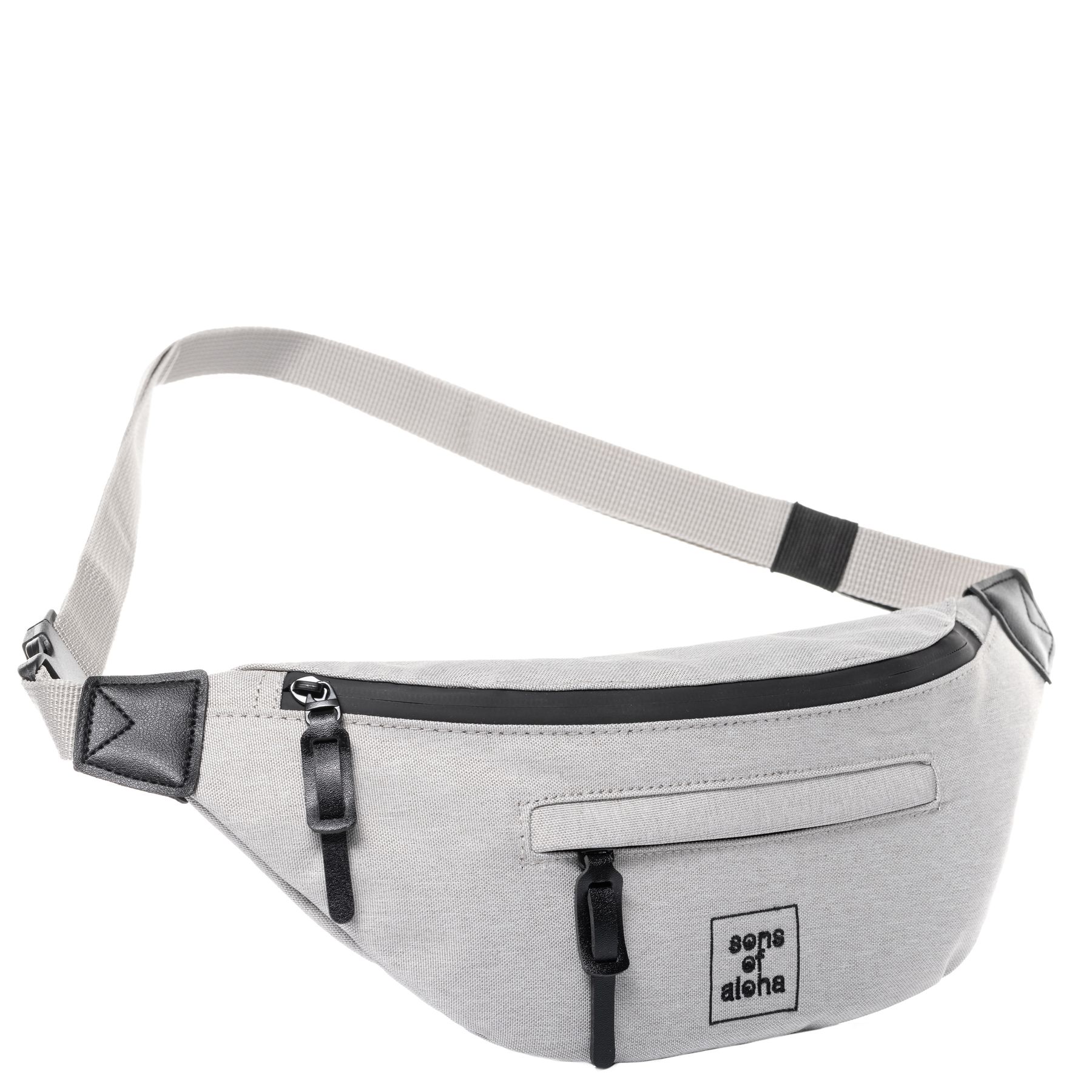 2er Set KANE Rolltop Rucksack + Bauchtasche grau 43291