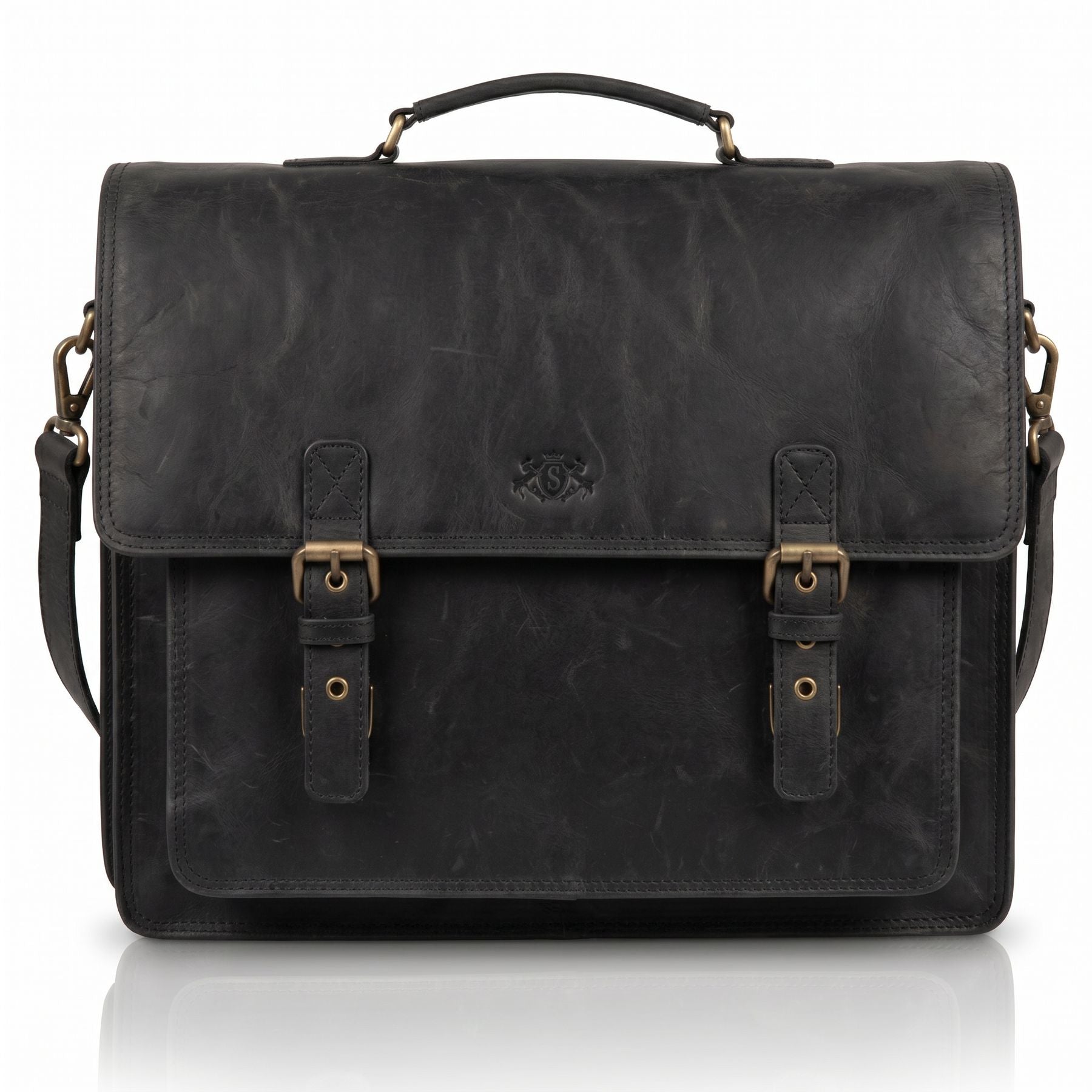 Aktentasche Leder braun 15" ASHTON Dokumententasche groß