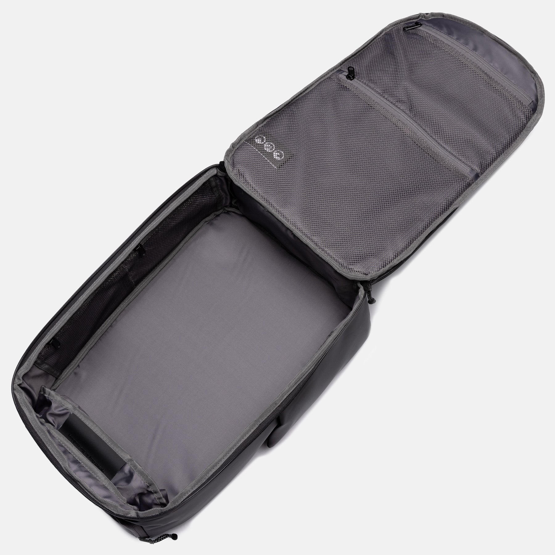Produktbild Rucksack AHI schwarz aufgeklappt