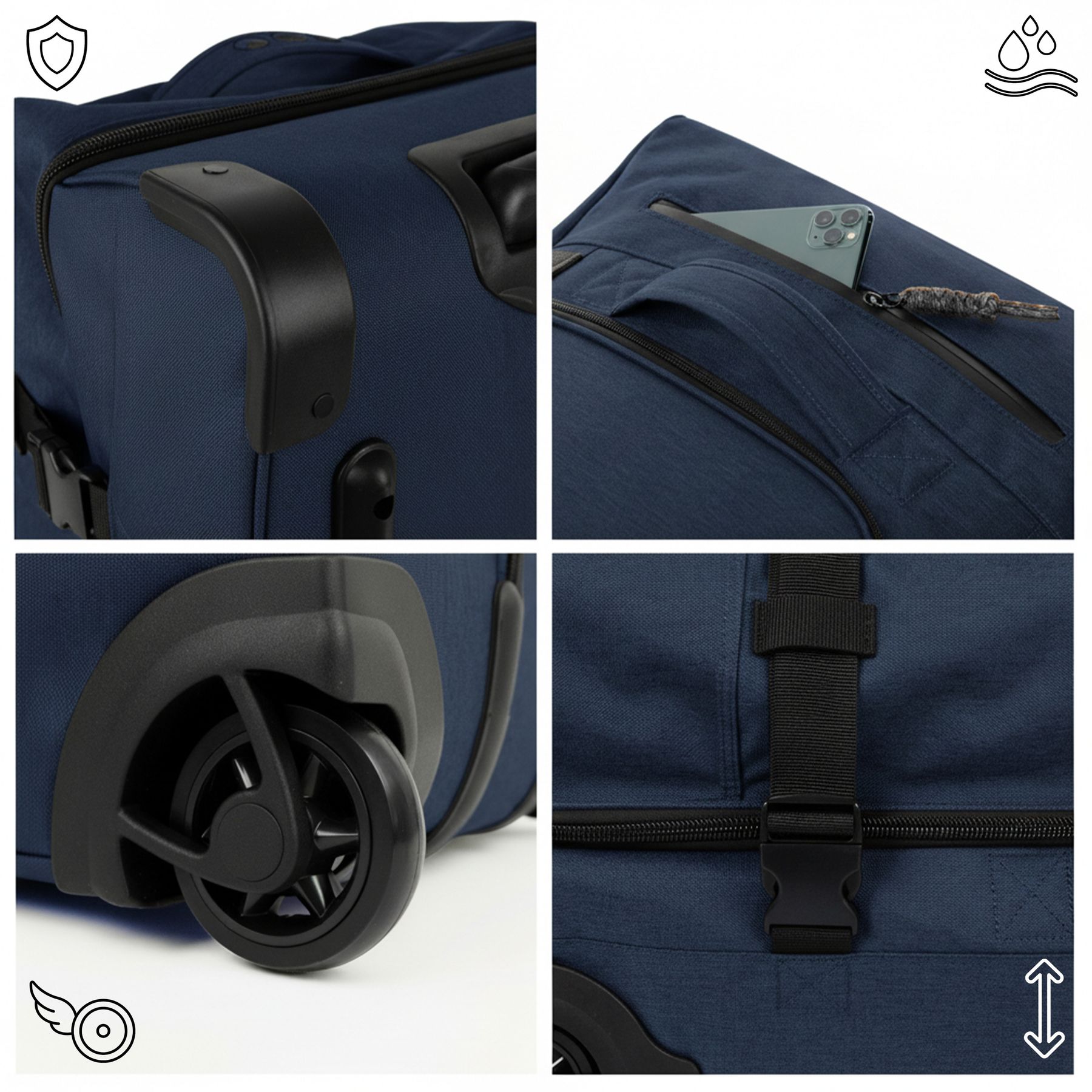 Reisetaschen mit Rollen KANE groß