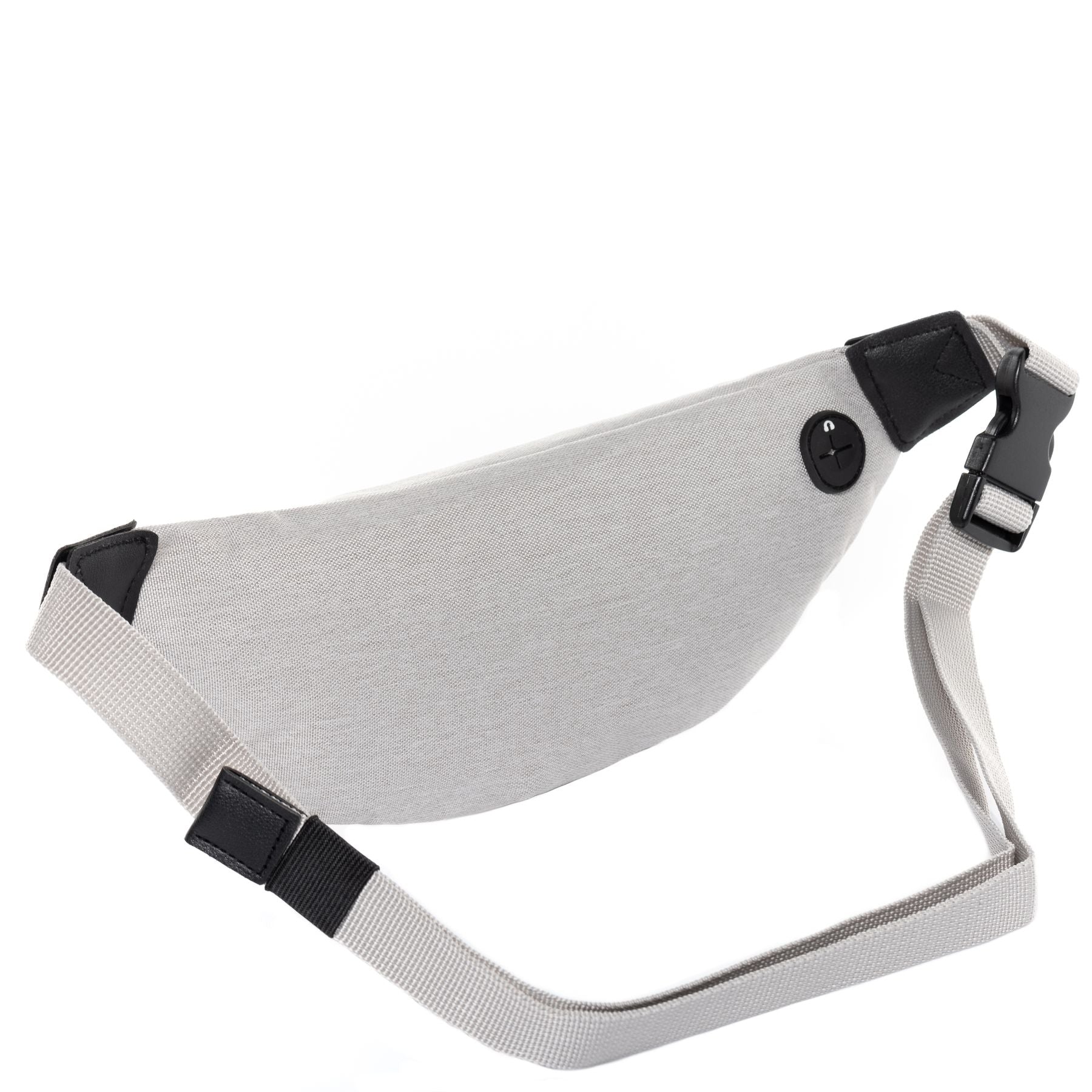 SET Medium ALANI Rolltop Rucksack und Bauchtasche in white-grey 43280