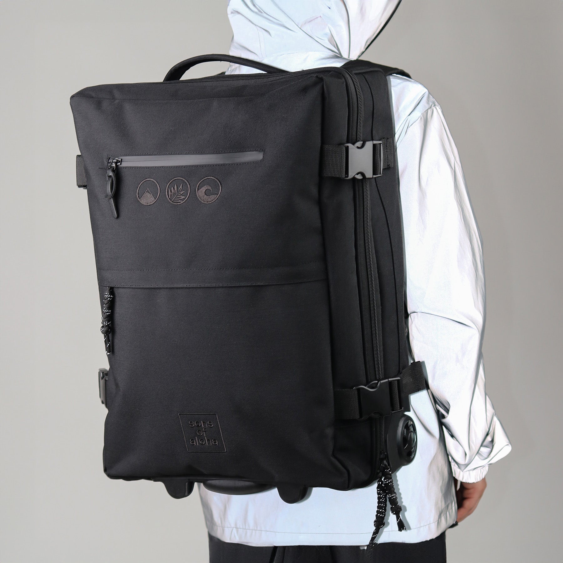 SONS OF ALOHA 2 in 1 Handgepäck-Koffer & Rucksack KANE 45158