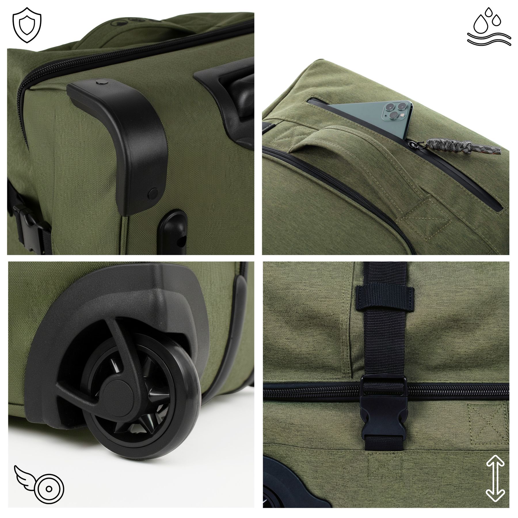 Reisetaschen mit Rollen KANE groß