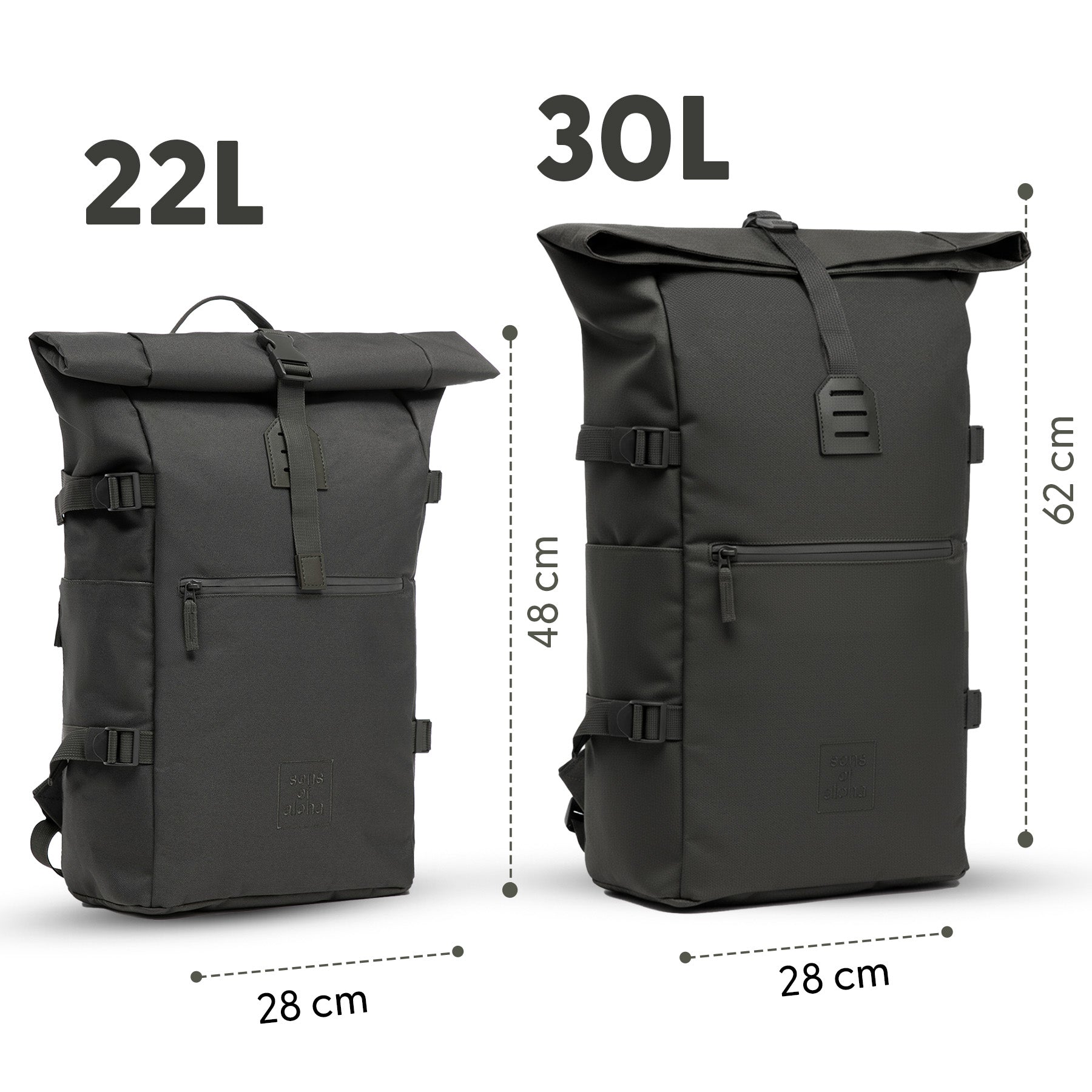 XL Rolltop Rucksack KANE groß