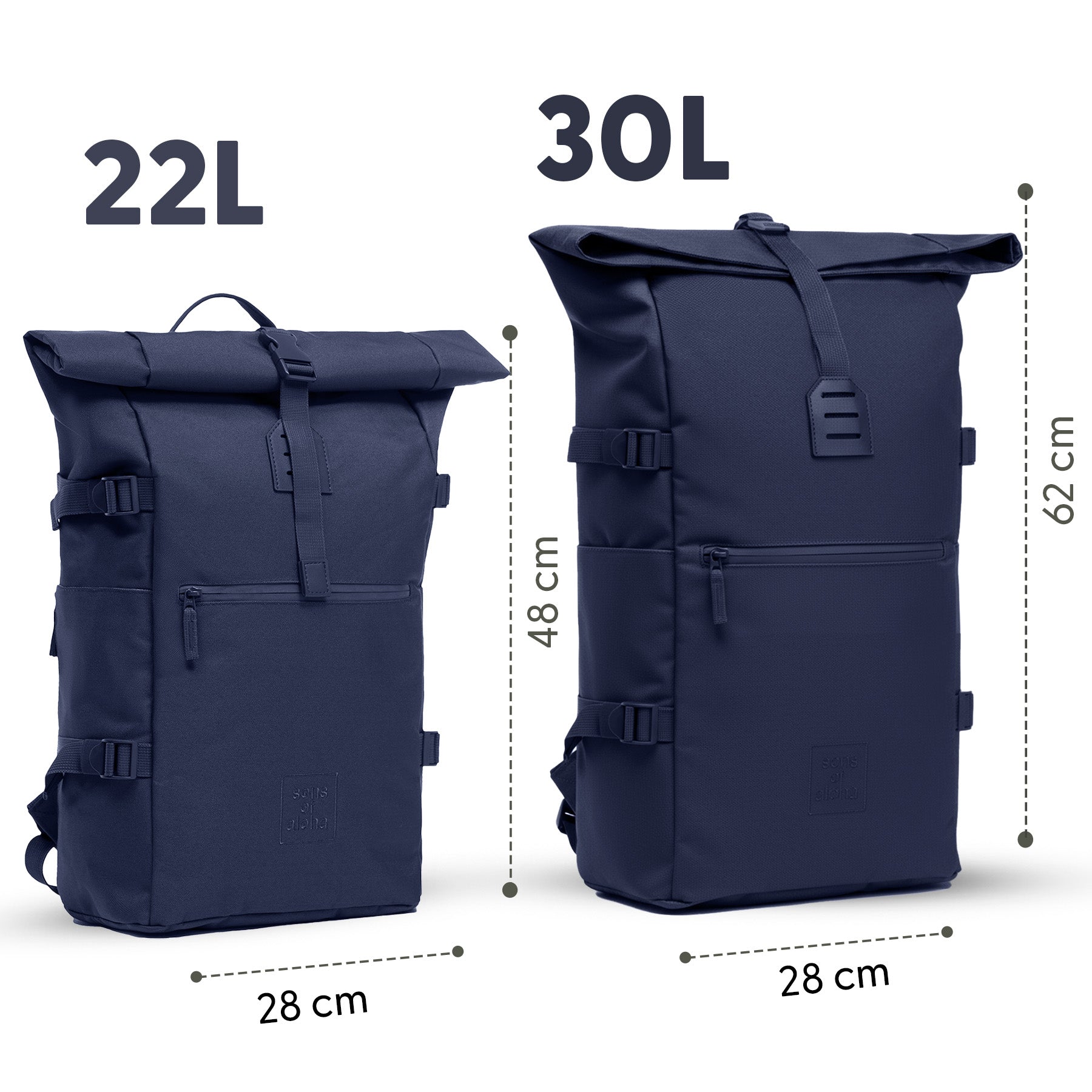 XL Rolltop Rucksack KANE groß