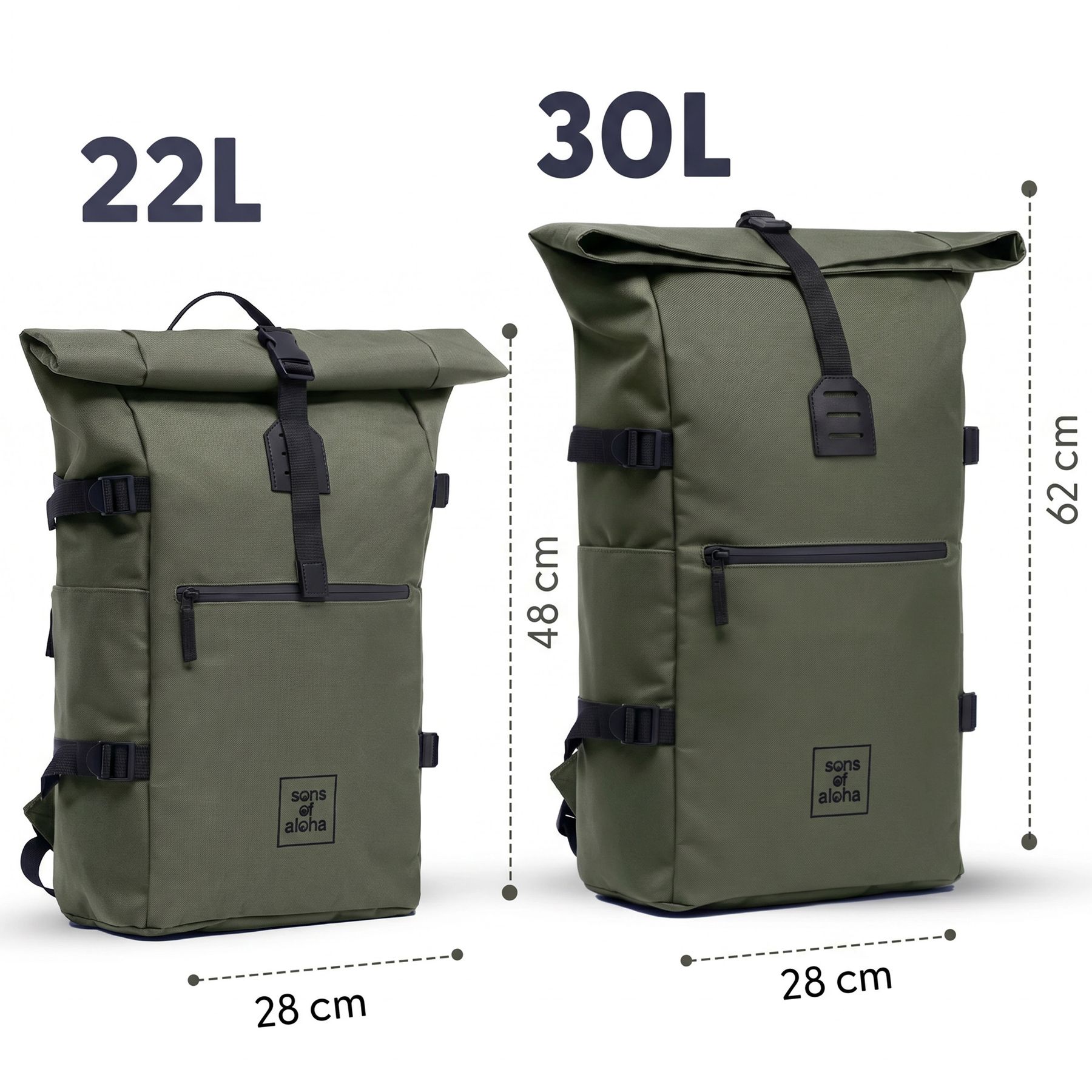 XL Rolltop Rucksack KANE groß