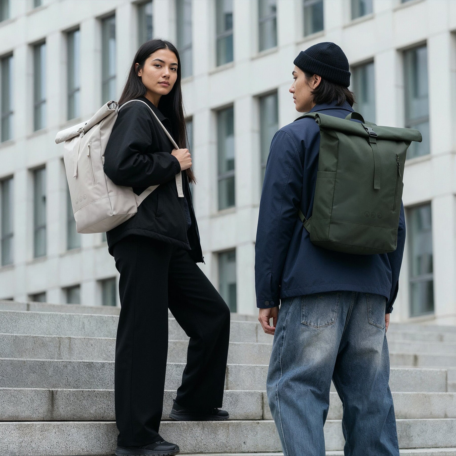 Rolltop Rucksack gross - Backpack SONS OF ALOHA Laptop-Fach Schuh-Fach