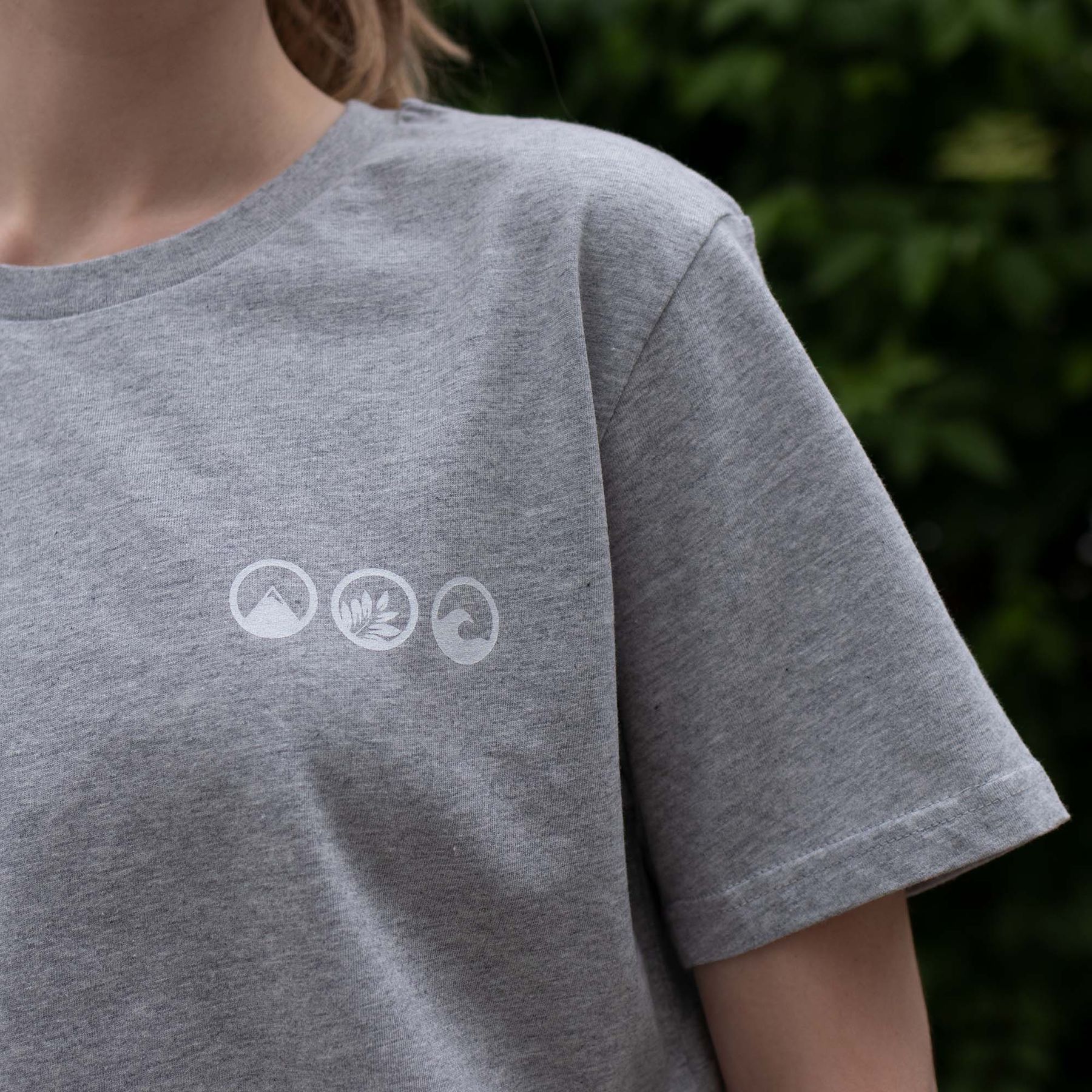 T-Shirt grey CLEAN OCEANS back