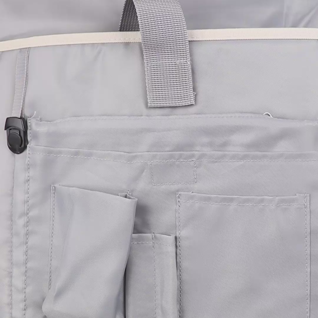 Video laden: Produktvideo Innenaufteilung Rolltop Rucksack KANE in beige