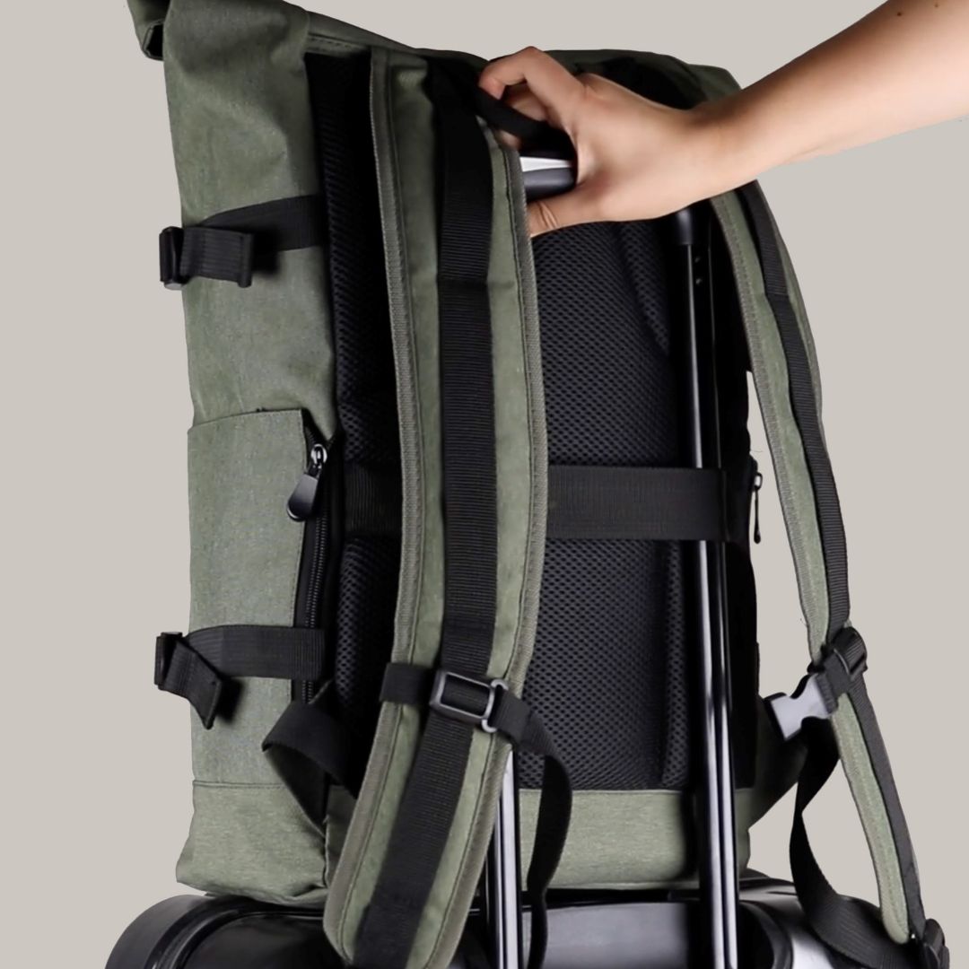 Produktbild Rolltop Rucksack olive gruen KANE Trollexfix