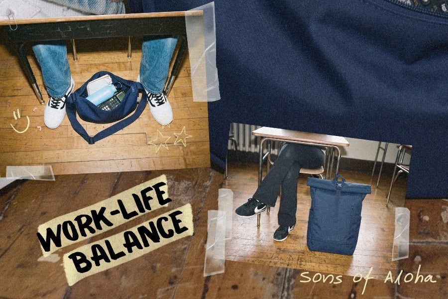 Work Life Balance in der Arbeit oder Uni Collage