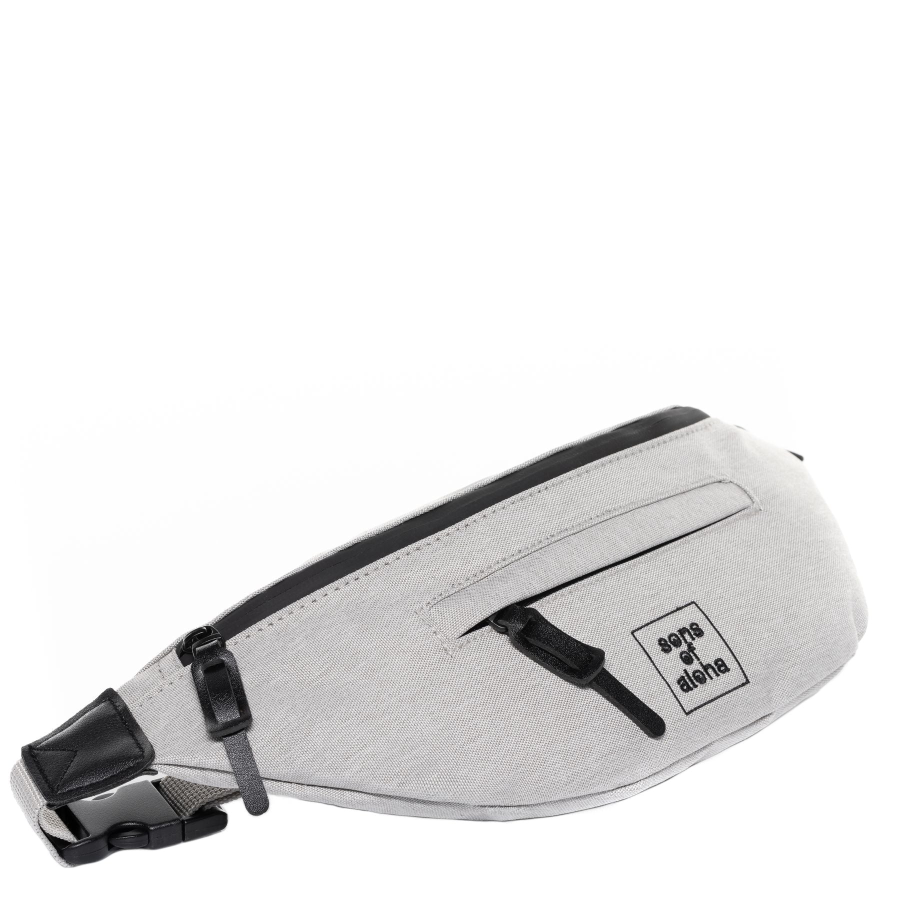 2er Set KANE Rolltop Rucksack + Bauchtasche grau 43290