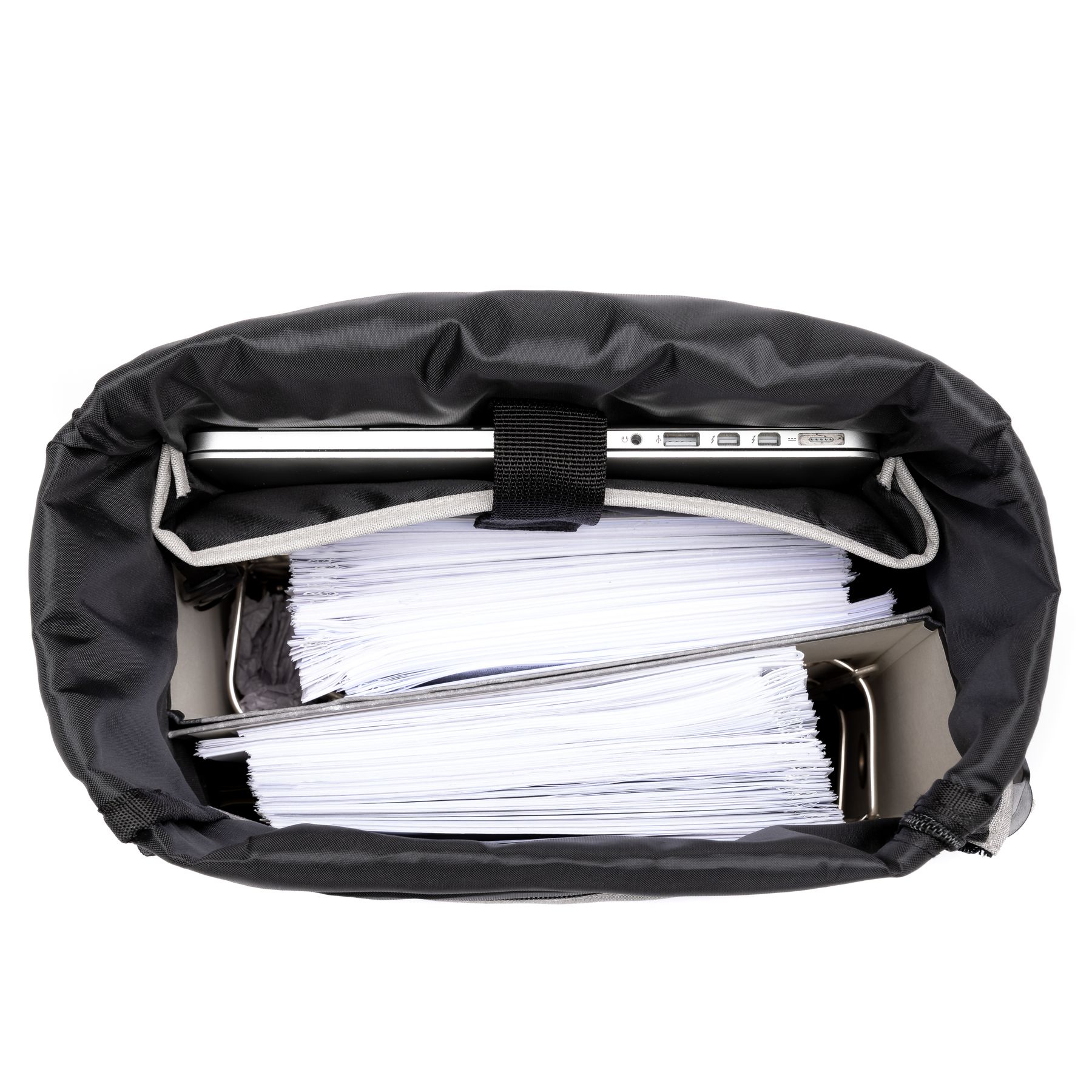 2er Set KANE Rolltop Rucksack + Bauchtasche grau 43293