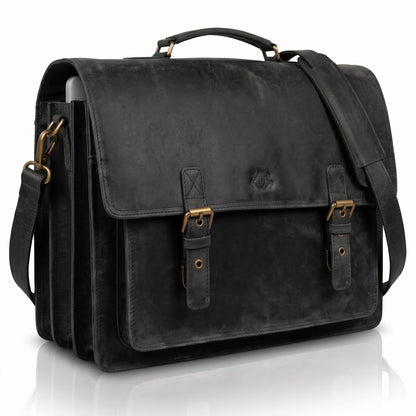 Aktentasche Leder braun 15" ASHTON Dokumententasche groß