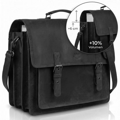 Aktentasche Leder braun 15" ASHTON Dokumententasche groß