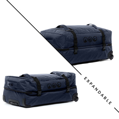 Set of travel bags with wheels KANE + Hip Bag KANE ocean-blue