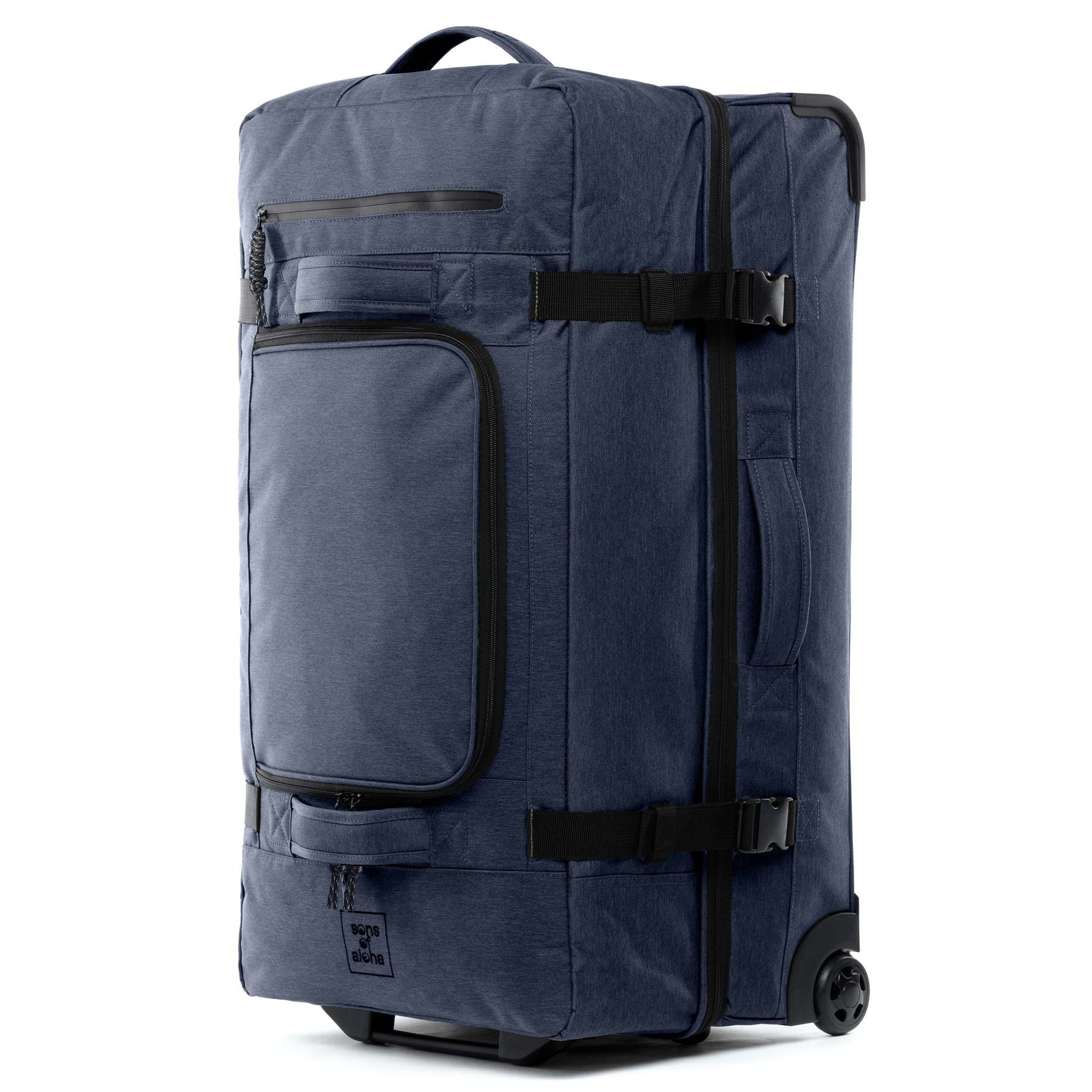Set of travel bags with wheels KANE + Hip Bag KANE ocean-blue