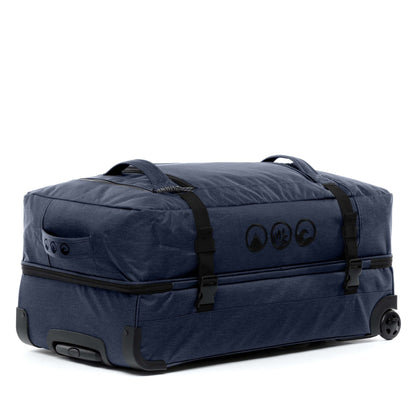 Set of travel bags with wheels KANE + Hip Bag KANE ocean-blue