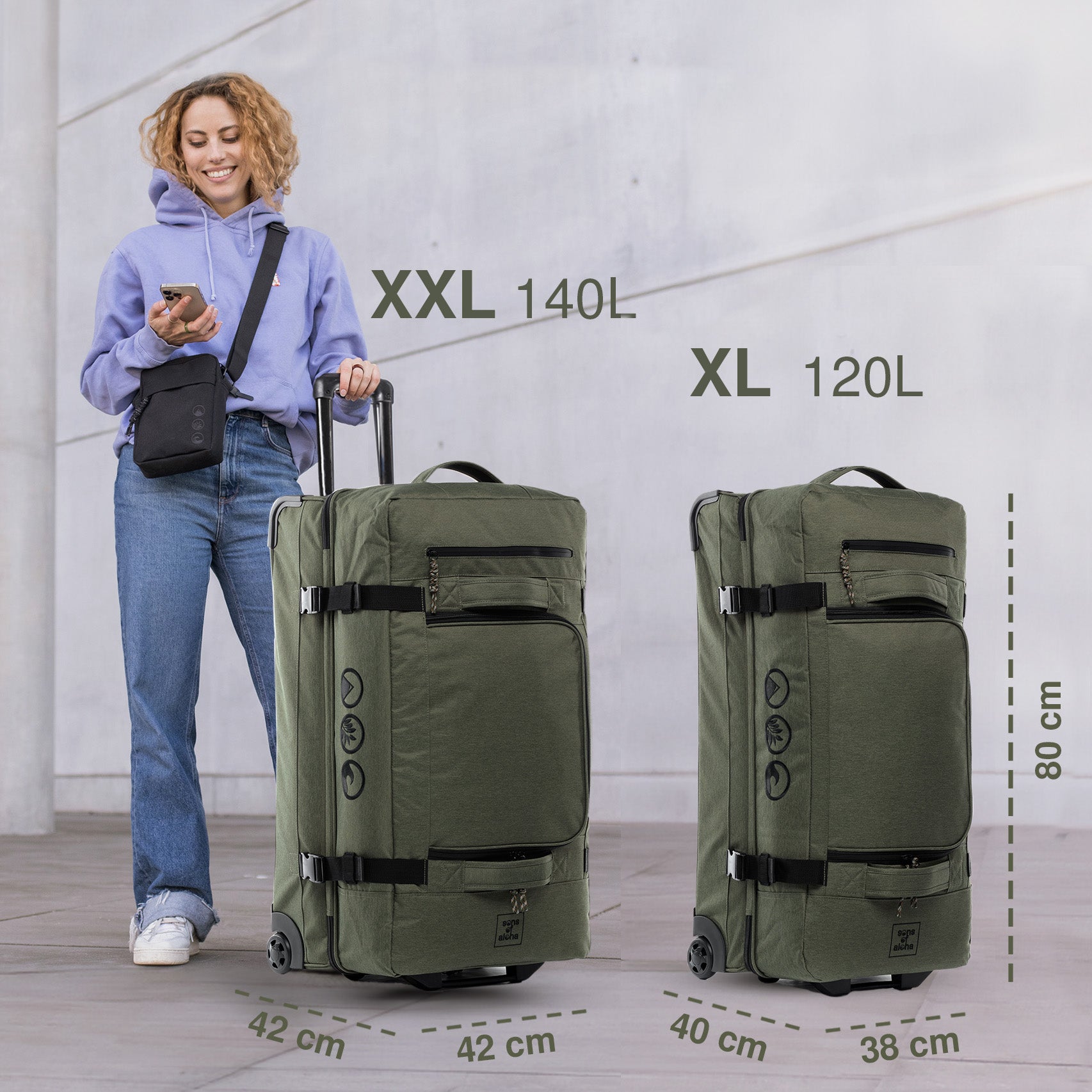 Reisetasche mit Rollen KANE XXL