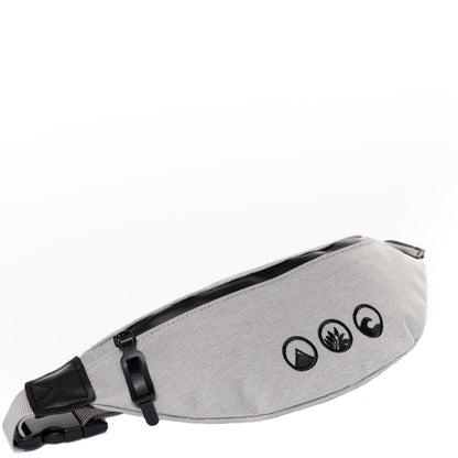 SET Medium ALANI Rolltop Rucksack und Bauchtasche in white-grey 43275