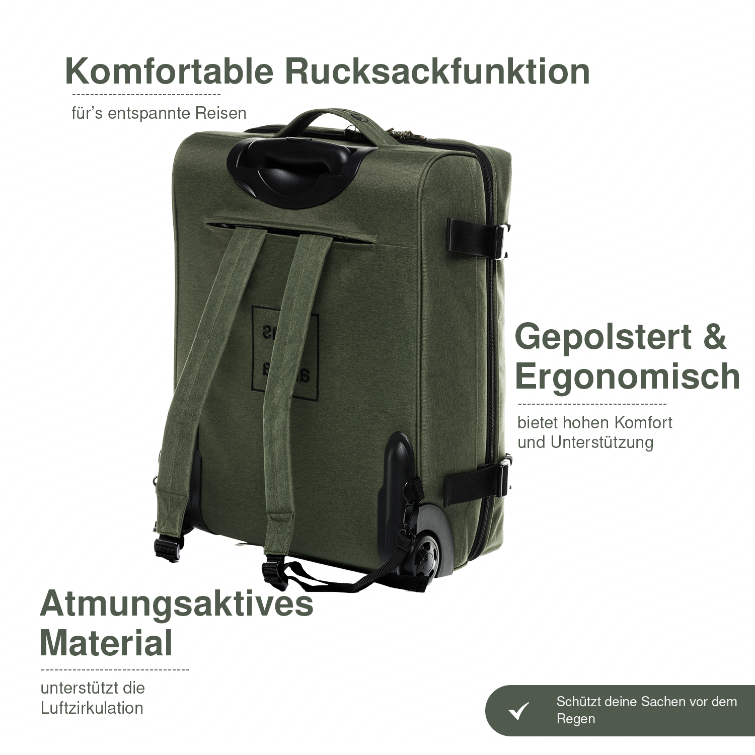 SONS OF ALOHA 2 in 1 Handgepäck-Koffer & Rucksack KANE 46726