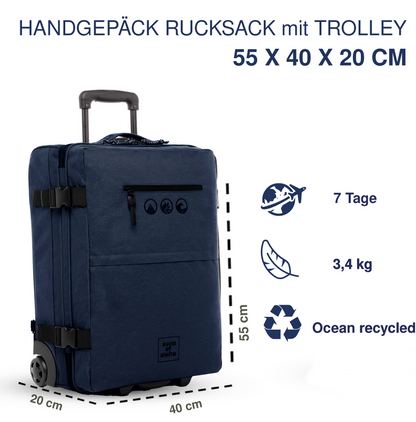 SONS OF ALOHA 2 in 1 Handgepäck-Koffer & Rucksack KANE 46731