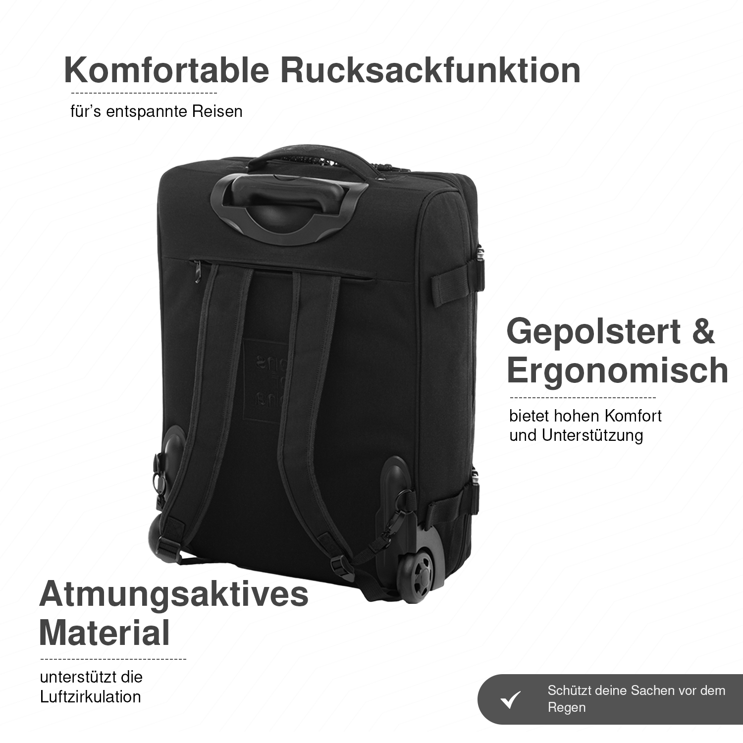 SONS OF ALOHA 2 in 1 Handgepäck-Koffer & Rucksack KANE 46118