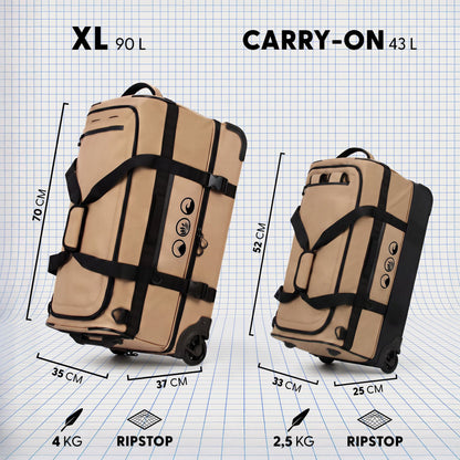 3in1 Handgepäck Reisetasche FLOW