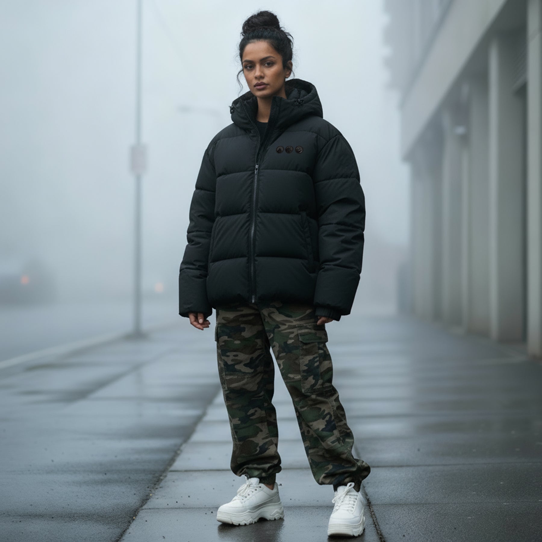 Daunenjacke mit Kapuze KAILANI Puffer Jacket