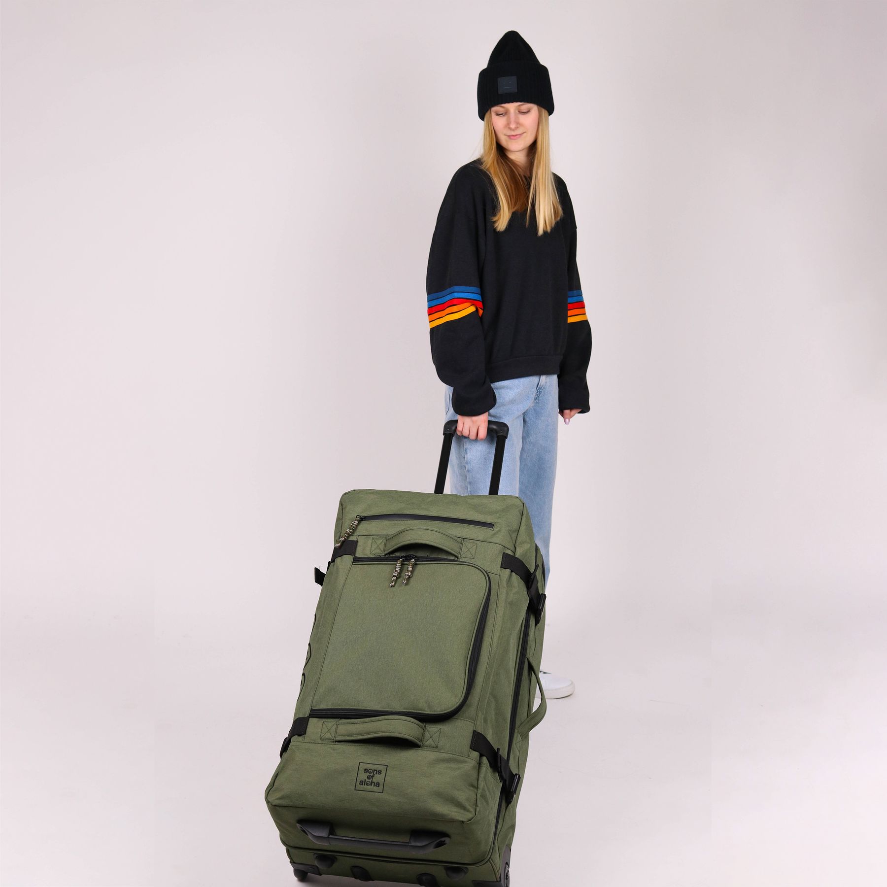Set of travel bags with wheels KANE + backpack ALANI