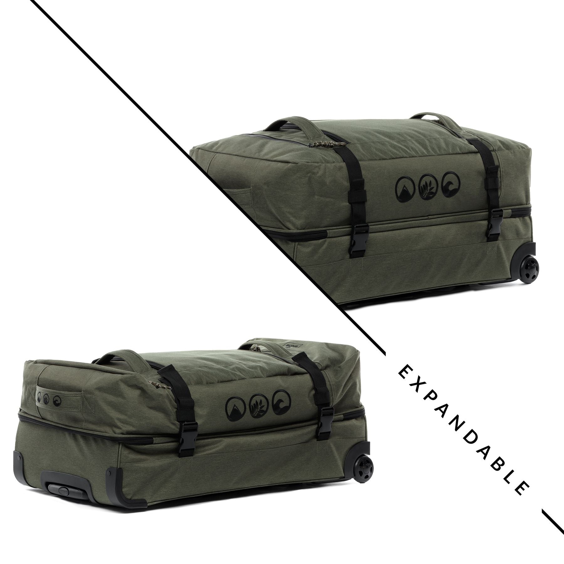 Set of travel bags with wheels + bicycle bag KANE