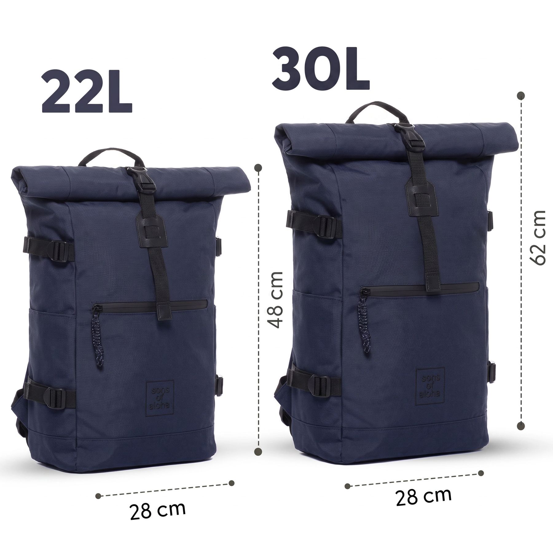 XL Rolltop Rucksack KANE groß