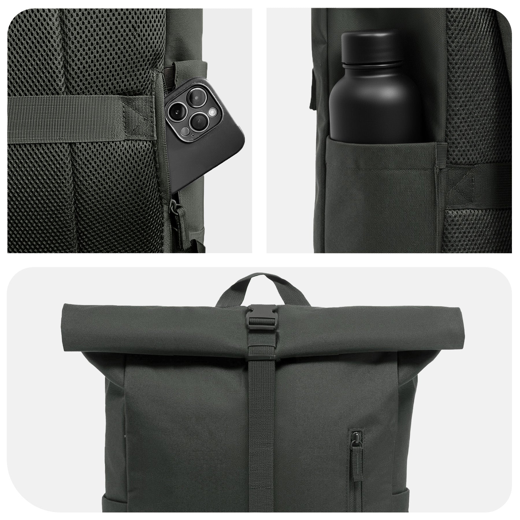 Rolltop Rucksack gross - Backpack SONS OF ALOHA Laptop-Fach Schuh-Fach