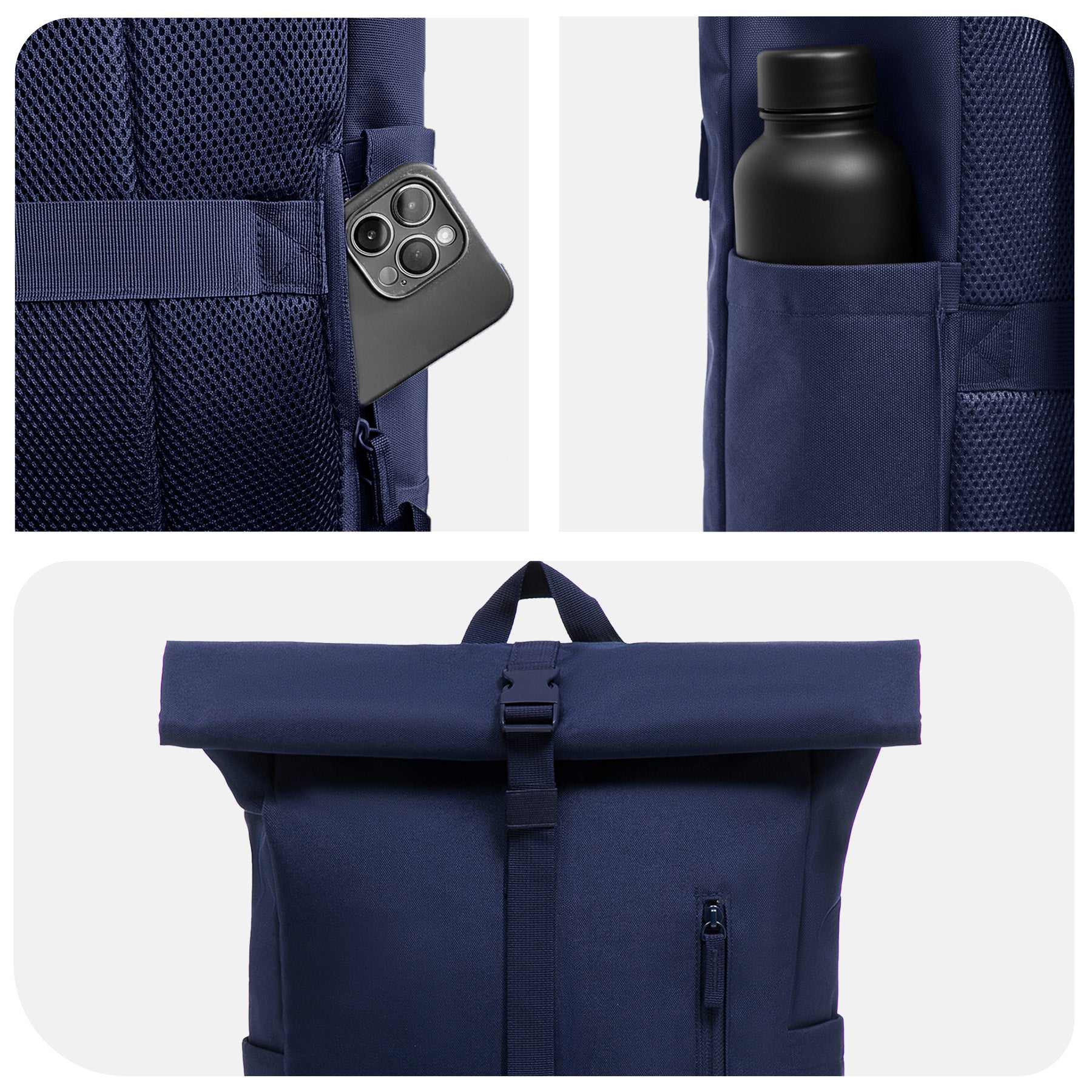 Rolltop Rucksack gross - Backpack SONS OF ALOHA Laptop-Fach Schuh-Fach