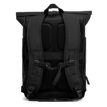 Rolltop Rucksack gross - Backpack SONS OF ALOHA schwarz Laptop-Fach Schuh-Fach