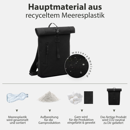 Rolltop Rucksack Damen schmal & klein ALANI