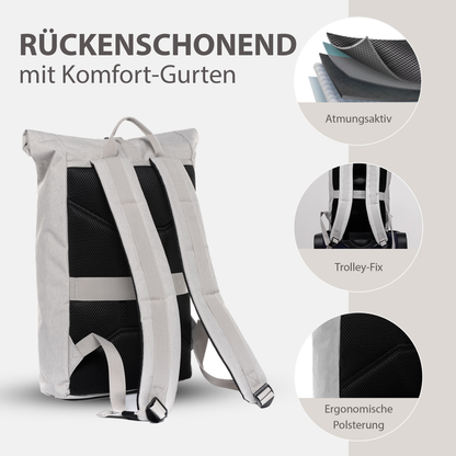 Rolltop Rucksack Damen schmal & klein ALANI