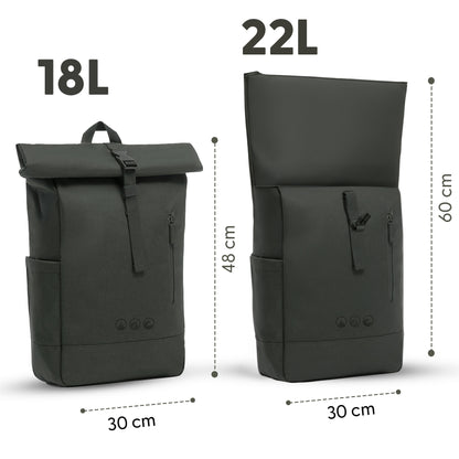 Rolltop Rucksack gross - Backpack SONS OF ALOHA Laptop-Fach Schuh-Fach