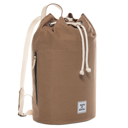 SONS OF ALOHA Canvas Matchsack Rucksack MALU Cappuccino 32729