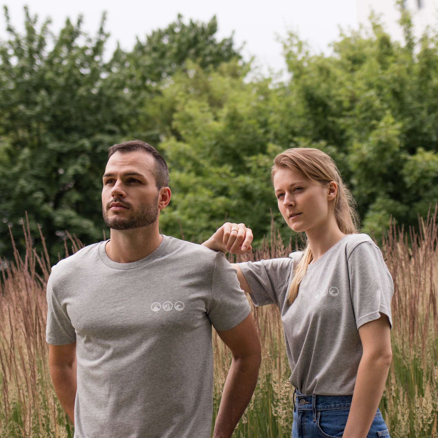 T-Shirt grey CLEAN OCEANS back